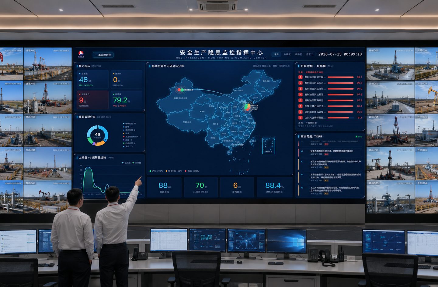 HSE monitoring and command center